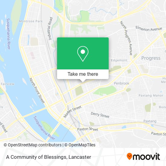A Community of Blessings map