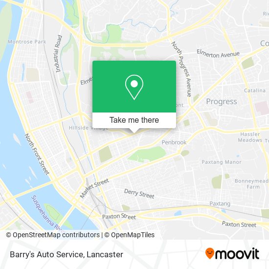 Barry's Auto Service map