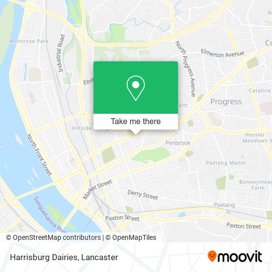 Mapa de Harrisburg Dairies