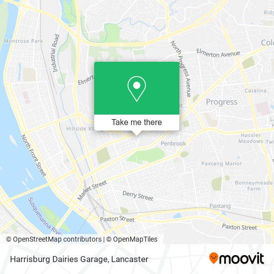 Harrisburg Dairies Garage map
