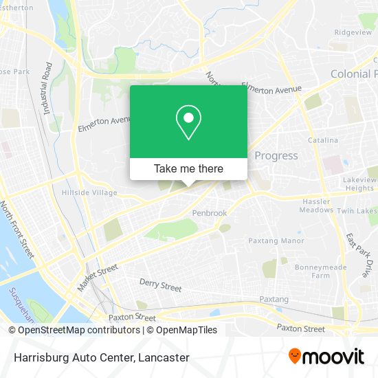 Mapa de Harrisburg Auto Center