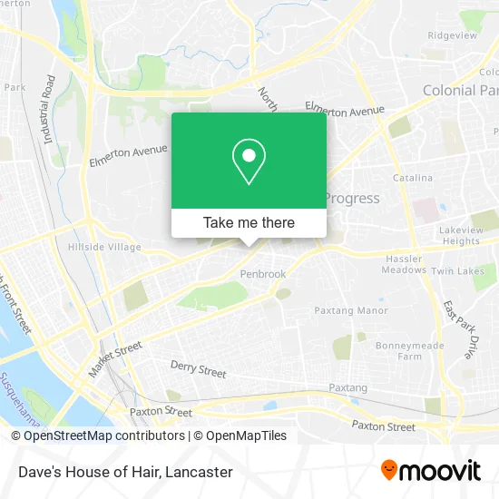 Dave's House of Hair map