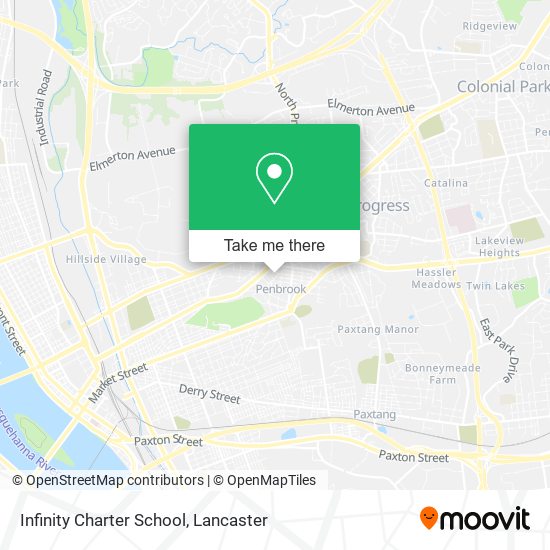 Infinity Charter School map