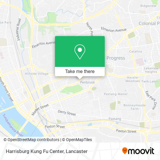 Harrisburg Kung Fu Center map