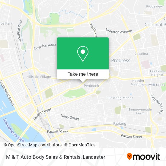 M & T Auto Body Sales & Rentals map