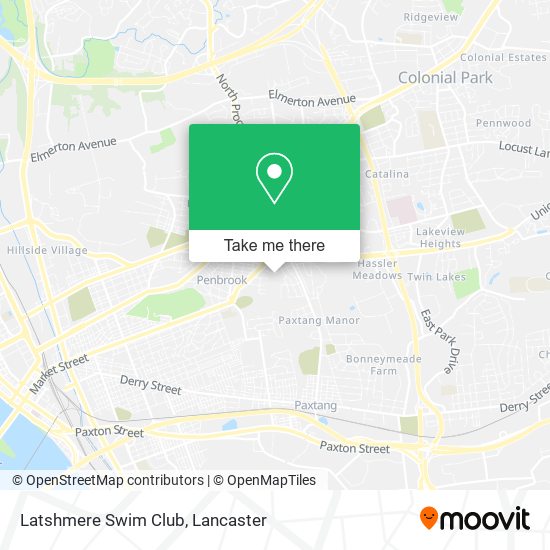 Latshmere Swim Club map