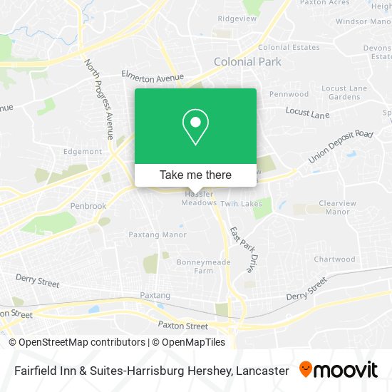 Fairfield Inn & Suites-Harrisburg Hershey map