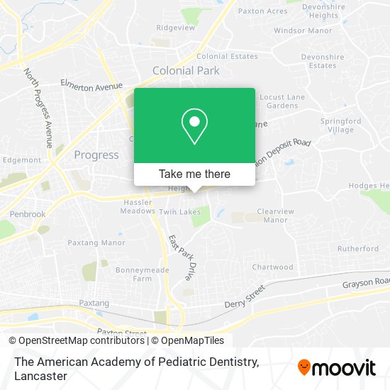 The American Academy of Pediatric Dentistry map