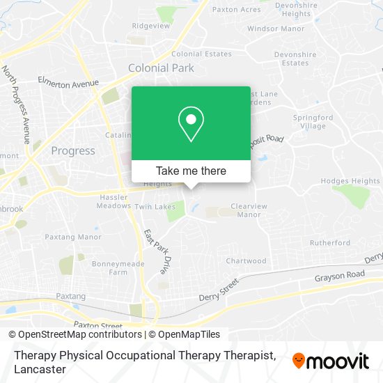 Therapy Physical Occupational Therapy Therapist map
