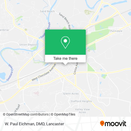 W. Paul Eichman, DMD map