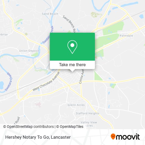 Hershey Notary To Go map