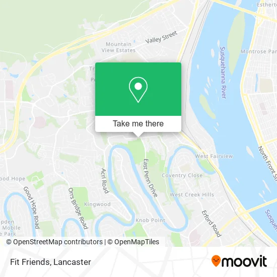 Fit Friends map