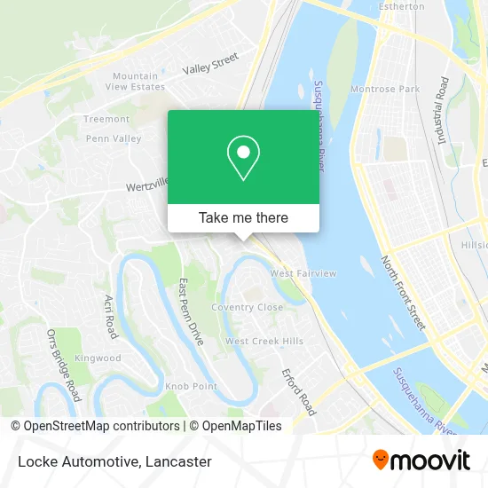Locke Automotive map