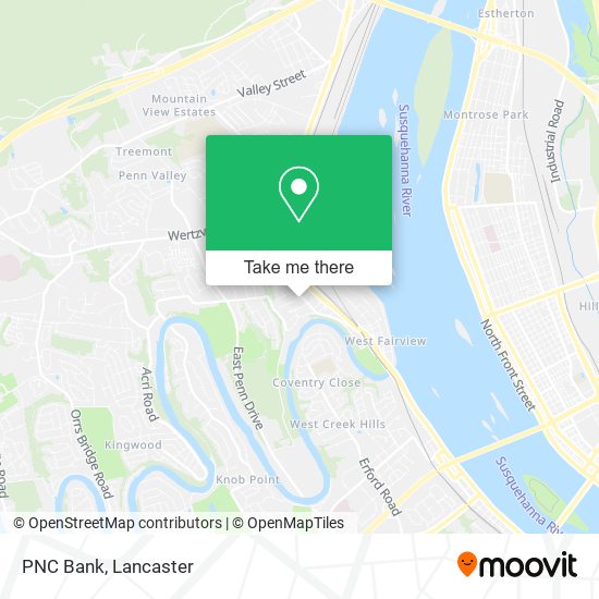 PNC Bank map