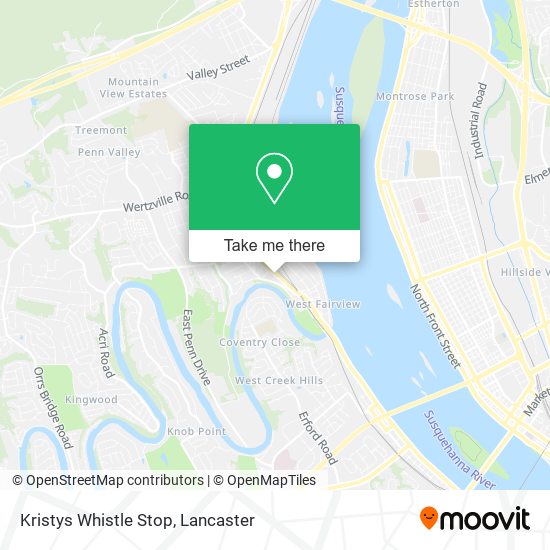 Mapa de Kristys Whistle Stop