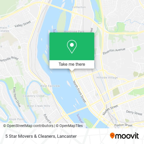 5 Star Movers & Cleaners map
