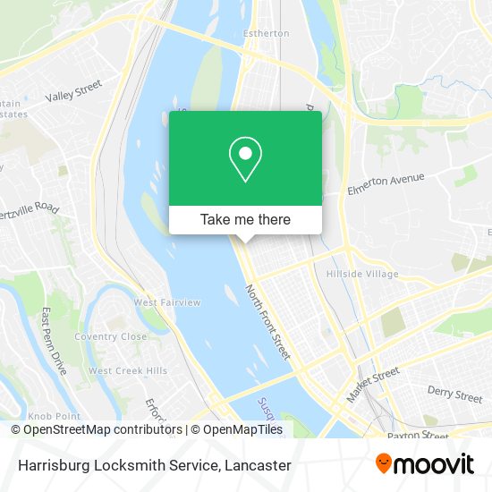 Harrisburg Locksmith Service map