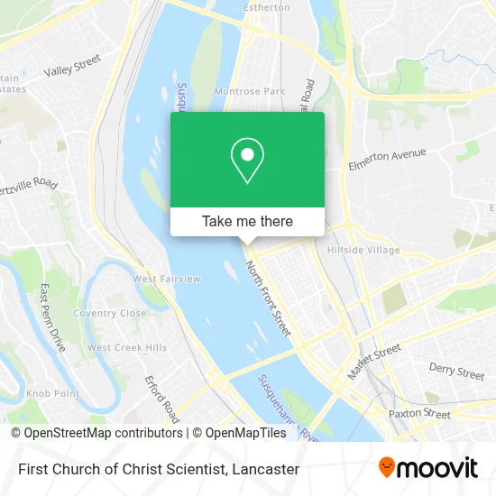 First Church of Christ Scientist map