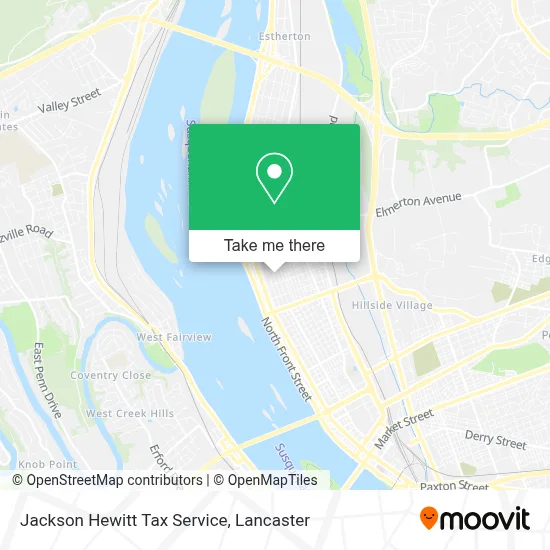 Jackson Hewitt Tax Service map