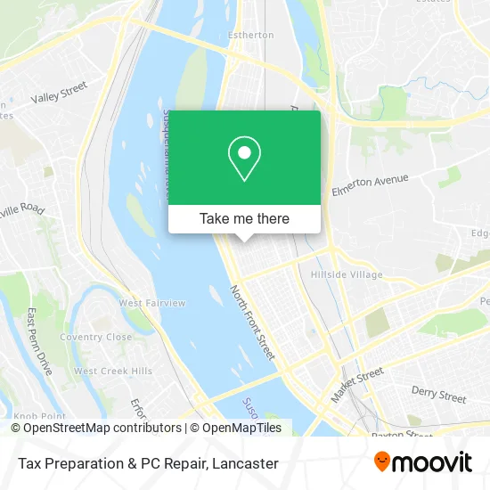 Tax Preparation & PC Repair map