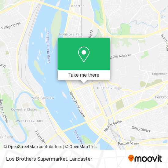 Mapa de Los Brothers Supermarket