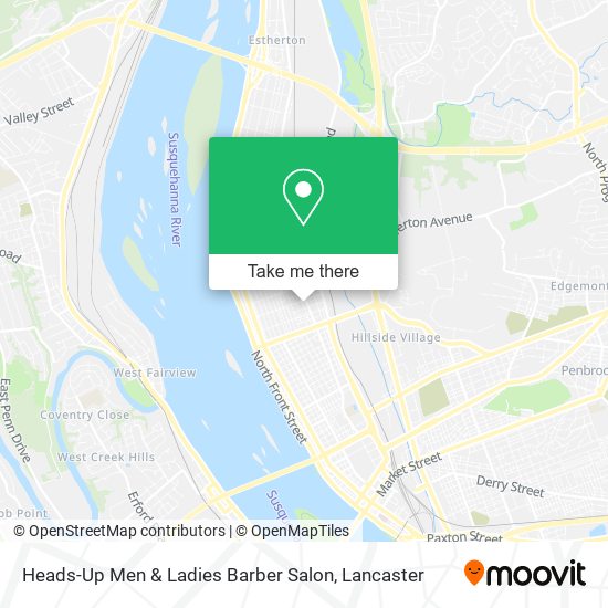 Heads-Up Men & Ladies Barber Salon map