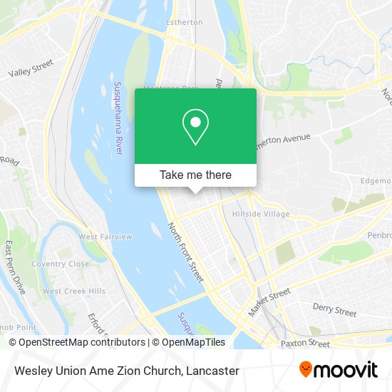 Mapa de Wesley Union Ame Zion Church