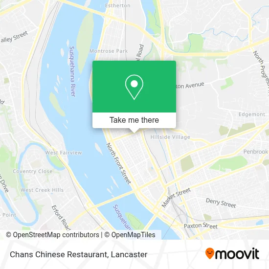 Chans Chinese Restaurant map