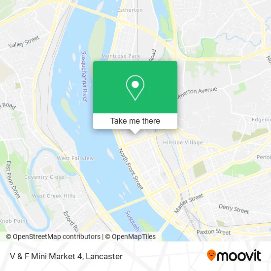 V & F Mini Market 4 map