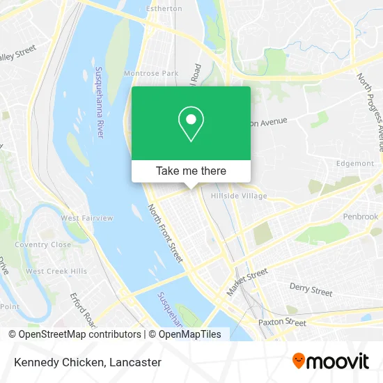 Kennedy Chicken map
