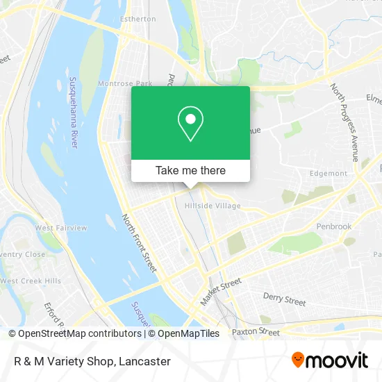 R & M Variety Shop map