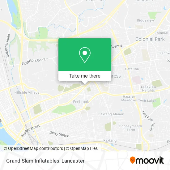 Grand Slam Inflatables map