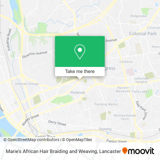 Marie's African Hair Braiding and Weaving map