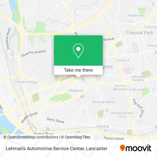 Mapa de Lehman's Automotive Service Center