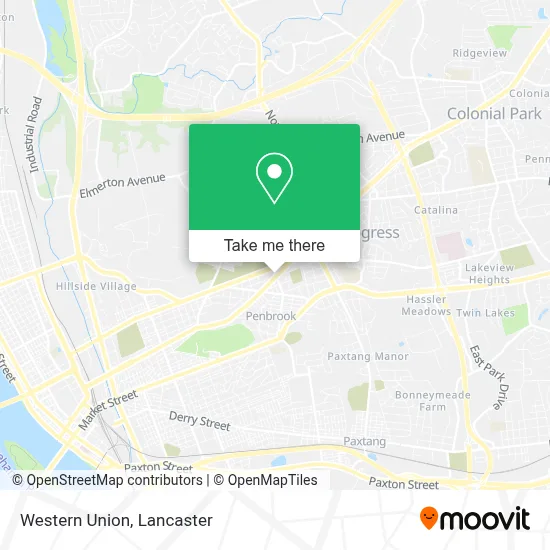 Western Union map