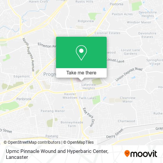 Upmc Pinnacle Wound and Hyperbaric Center map