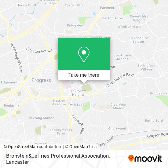 Mapa de Bronstein&Jeffries Professional Association