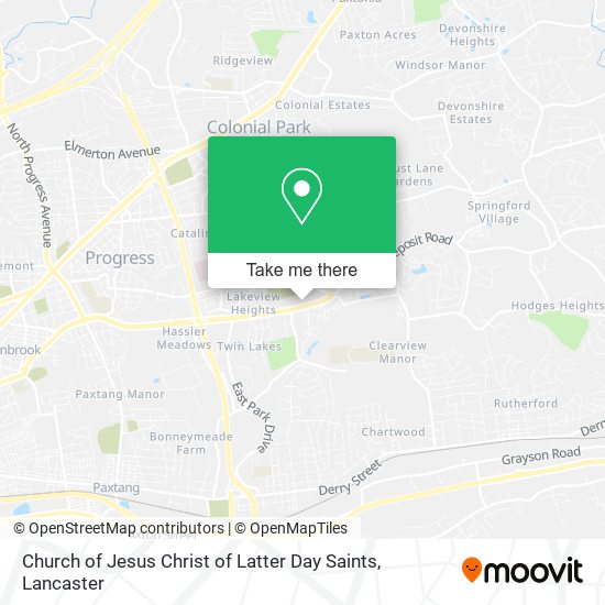 Church of Jesus Christ of Latter Day Saints map