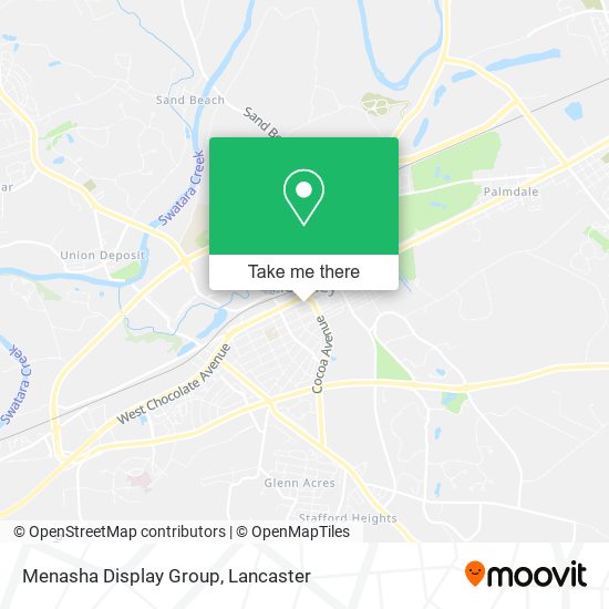 Mapa de Menasha Display Group