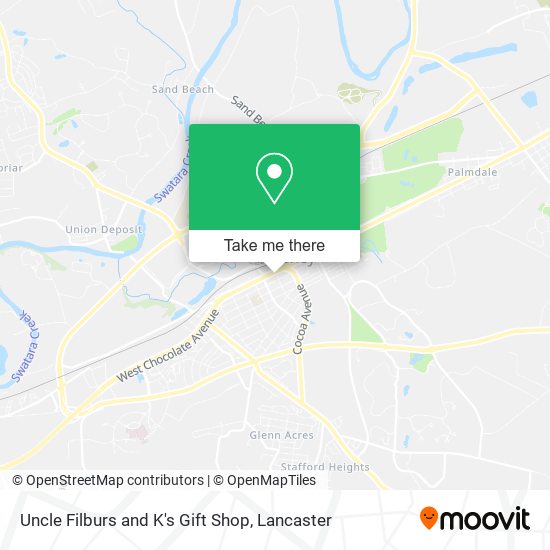 Uncle Filburs and K's Gift Shop map