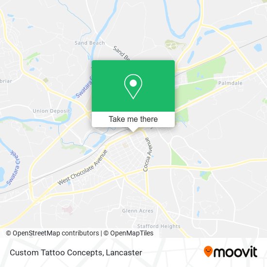 Custom Tattoo Concepts map