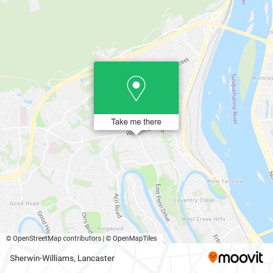 Sherwin-Williams map