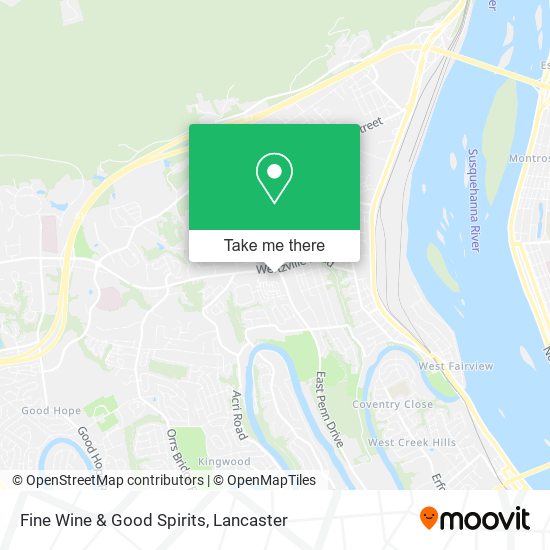 Fine Wine & Good Spirits map