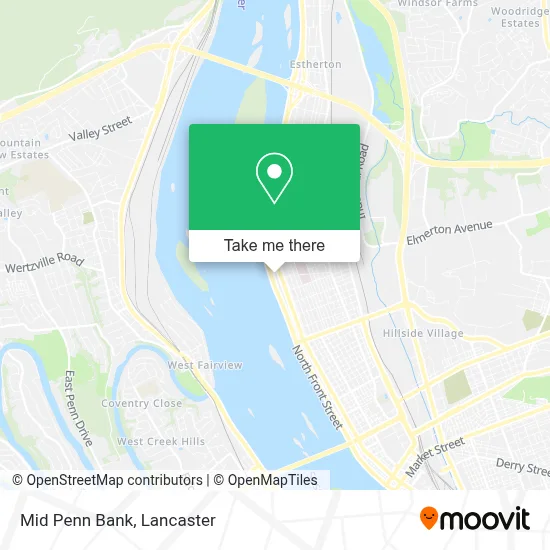 Mid Penn Bank map