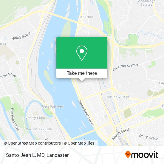 Mapa de Santo Jean L, MD