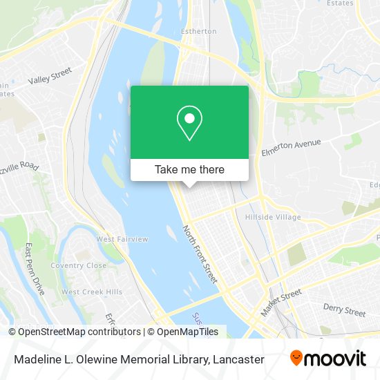 Mapa de Madeline L. Olewine Memorial Library