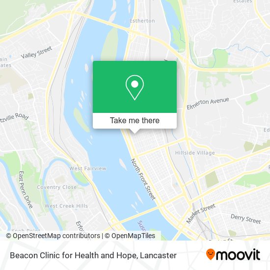 Mapa de Beacon Clinic for Health and Hope