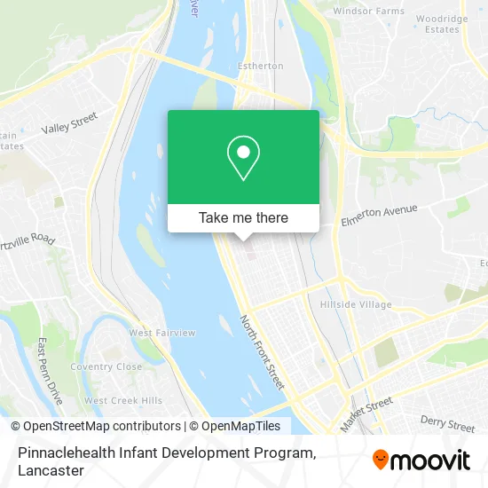 Pinnaclehealth Infant Development Program map