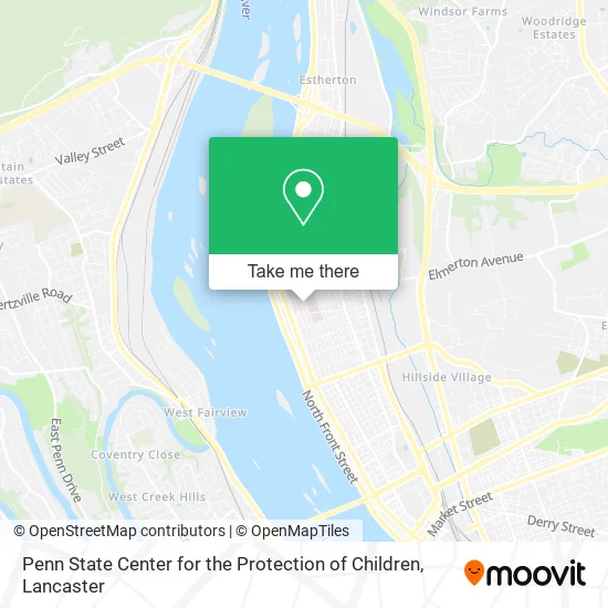Penn State Center for the Protection of Children map
