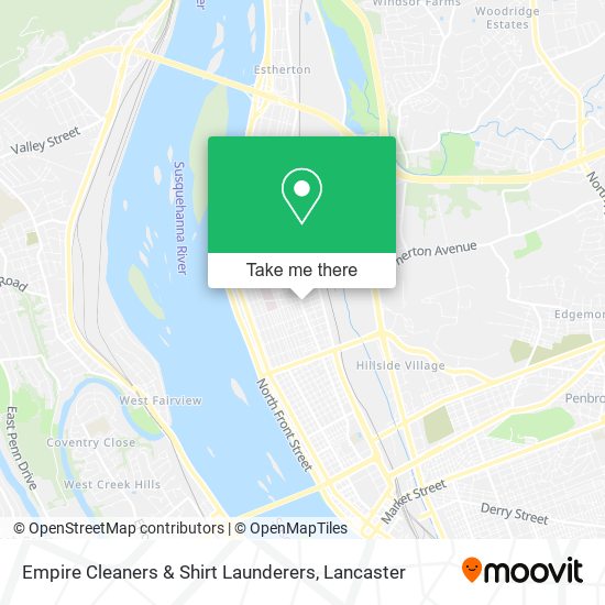 Empire Cleaners & Shirt Launderers map